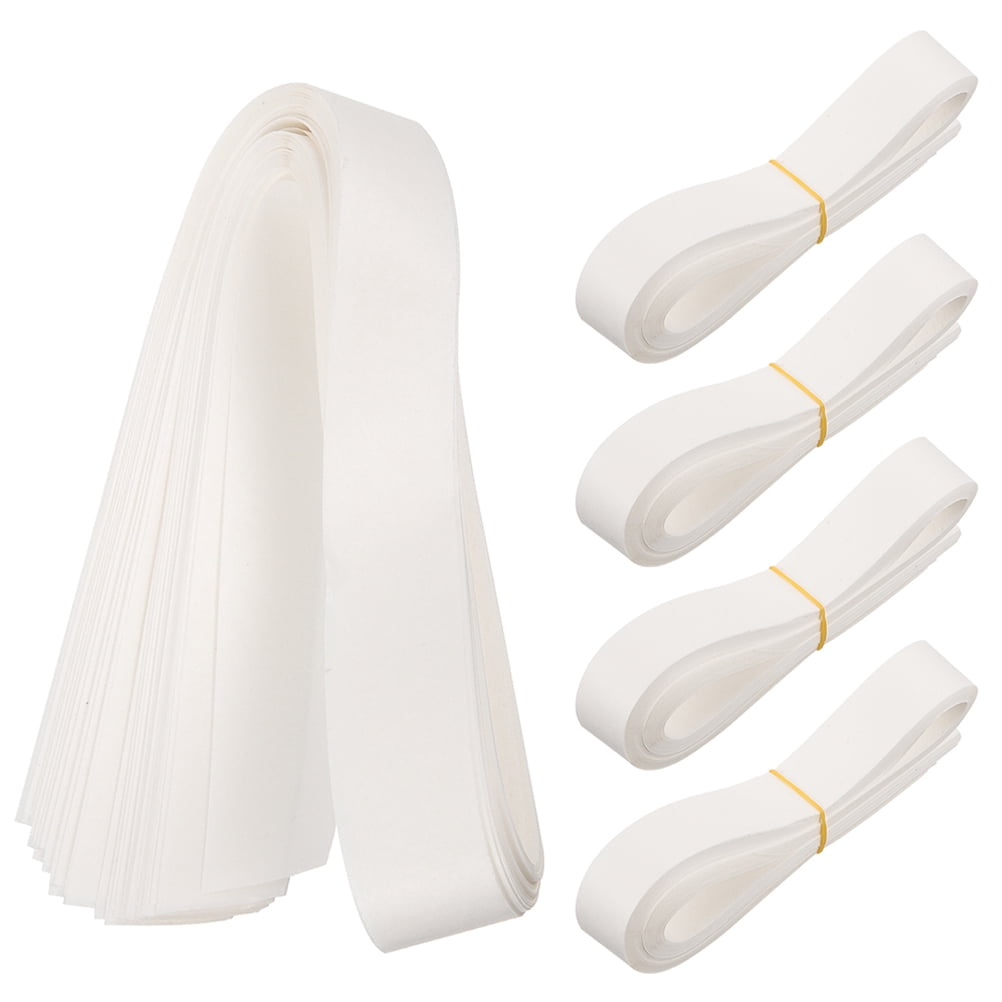 Money Cash Paper Bands White 200Pcs 14.2X0.8X0.004In