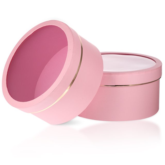 MasteelfCA 2pcs Flowers Packaging Boxes Gift Boxes with Lids Valentine Packaging Boxes