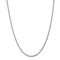 thumbnail image 1 of Leslie's 14K White Gold 3.00mm Diamond- cut Rope Chain (Weight: 17.68 Grams, Length: 22 Inches), 1 of 5