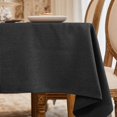 thumbnail image 1 of BALCONY & FALCON Rectangle Tablecloth Water Resistant Heavy Linen for Easter Spring Gardening 57 x 118 Outdoor Dining Black, 1 of 6
