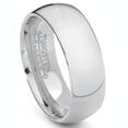 thumbnail image 1 of 7MM Classic Dome Men's Tungsten Carbide Ring Wedding Band size 6, 1 of 5