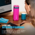 thumbnail image 4 of JLab JBuds Party Haut-Parleur Bluetooth Portable, 30 W, 12 Heures d'Écoute, Éclairage RVB, Anti-Éclaboussures, Rose, 4 of 9