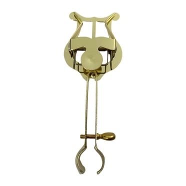 Tachiuwa Clarinet Lyre Holder Metal Music Sheet Clip for Beginner Practicing Clarinet Gold