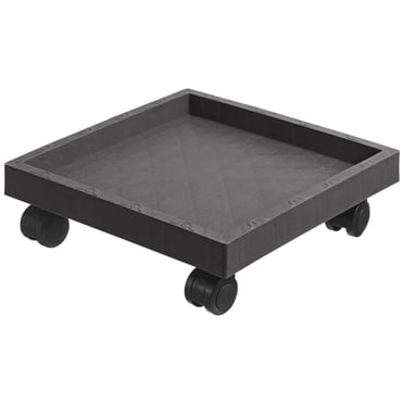 Milisten Support de Plateau pour Pot de Fleurs et Plantes d'Intérieur et d'Extérieur pour Jardin et Terrasse avec Roues