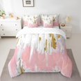 thumbnail image 2 of YST Modern Graffiti Bedding Set, Abstract Comforter Set 7-Piece, Twin Size, Pink, 2 of 4