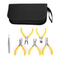 thumbnail image 2 of Professional Jewelry  Tools Kit, 5  and Tweezers, Steel Edges, Soft Grip Handles, Storage Box, for Wire Work, Beading, Jewelry Making, 2 of 8