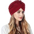 thumbnail image 2 of Turbans pour Femmes Nœud Pré-Noué Bonnet Bonnet Chapeaux, 2 of 4