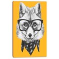 thumbnail image 2 of Funny Fox with Formal Glasses - Contemporary Animal Art Canvas, 2 of 3