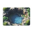 thumbnail image 2 of Linen Bathroom Carpet Mat | Non-Slip Absorbent Floor Mat | Quick-Dry Soft Linen Rug | Machine Washable Durable Bedroom Entrance Foot Mat | Multi-Purpose Anti-Skid Doorway Mat 23.6X15.7 In, 2 of 6