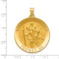 thumbnail image 2 of Pendentif Médaille Saint Christophe en Or Jaune 14K, 2 of 2