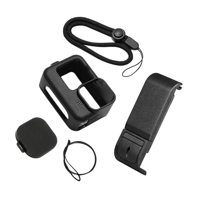 braveheart Plastic Lid Flip Battery Side Covers Len action For Go pro 10 9 Cover+Case