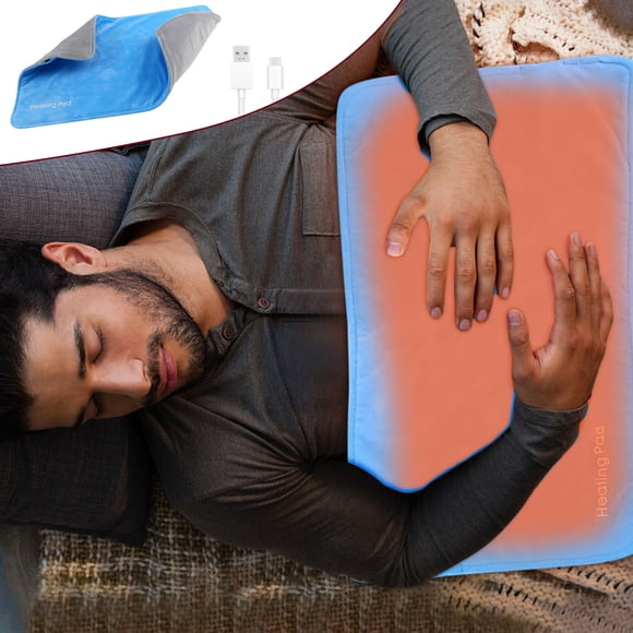 Wuztai USB Heated Blanket, 15W High-Power Fast Heating Throw, Machine Washable Super Soft Electric Blanket, Portable Travel Knees Lap Cloak Warming Blanket for Home Car