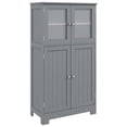 thumbnail image 1 of Costway Bathroom Floor Storage Cabinet Kitchen Cupboard with Doors&Adjustable Shelf Grey, 1 of 10