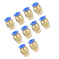 thumbnail image 2 of ZheElen 10 Pieces Home Threaded Interface Pneumatic Hose Connector Replacement Pipe Brass Connectors Attachment Hardware PC6-01, 2 of 6