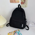 thumbnail image 4 of AMERTEER Sac à Dos Mode Simple Sac d'École Sac à Livres Multi-Poches Mignon pour Fille (Blanc), 4 of 5