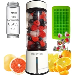 Smoothie blender portable smoothies for blenders Roseview Glass bottle personal blender cordless mini blenders for smoothies cup mixer blend juicer maker mélangeur USB rechargeable