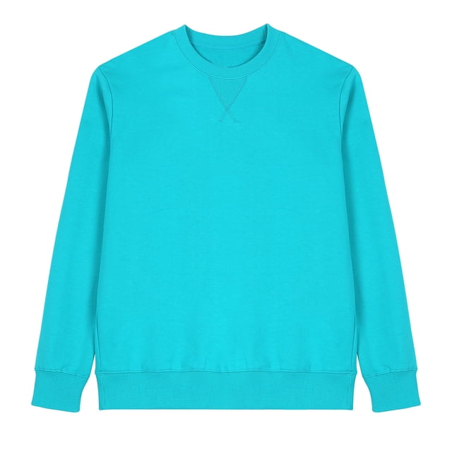 QIPOPIQ Originaux en Molleton, Chandail Teint en Pièce, Chandails à Col Rond pour Hommes en Liquidation