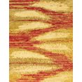thumbnail image 1 of Ahgly Company Indoor Rectangle Abstract Orange Red Abstract Area Rugs, 8' x 10', 1 of 6