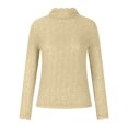 thumbnail image 2 of Tenues d'Hiver pour Femmes Mode Chaude Blouse Ample à Manches Longues Col Rond Pull Décontracté Hauts Blouses Tenues Décontractées d'Hiver pour Femmes en Solde, 2 of 7