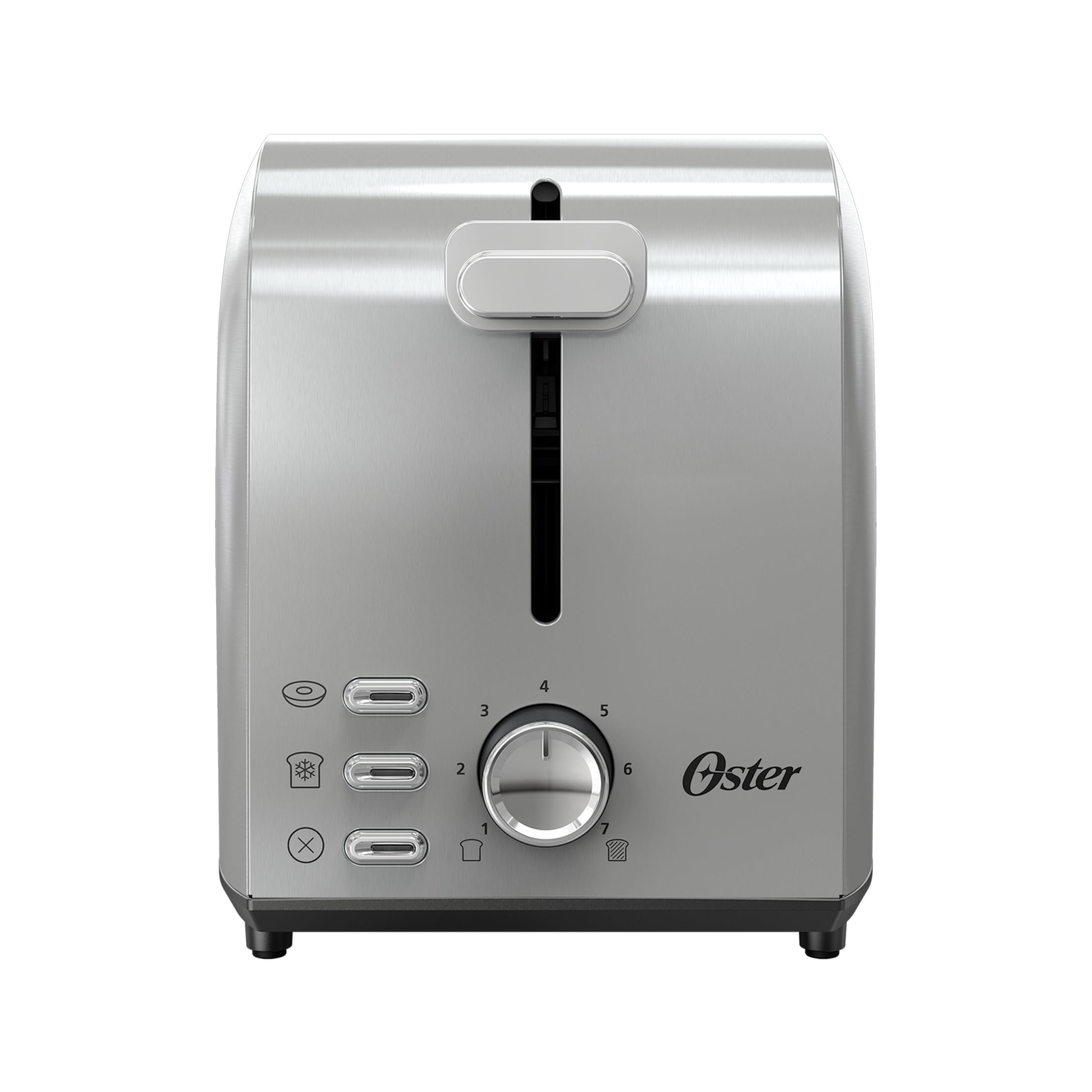 Oster 2-Slice Toaster with Extra Wide Slots, Bagel Toaster, Stainless Steel