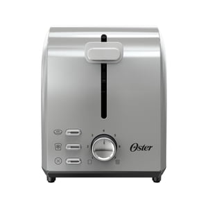 Oster 2-Slice Toaster with Extra Wide Slots, Bagel Toaster, Stainless Steel