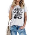 thumbnail image 5 of RKSTN Hauts pour Femmes Saint-Valentin Cœur d'Amour Lettres Imprimées Mode Blouse Confortable Hauts Tempérament Couleur Unie Col Rond Manches Courtes Hauts, 5 of 5