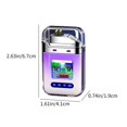 thumbnail image 3 of Big Savings! Creative Gradient Color Lighter, Outdoor Windproof Lighter with Double Arcs, Cool Transparent Lighter for BBQ, Camping, and Fire Starting, 3 of 6