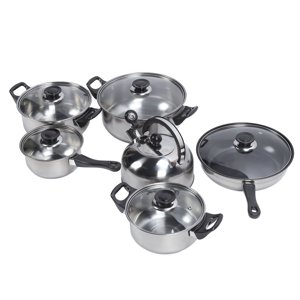 Ensemble de casseroles de saute de casserole en céramique, facile à nettoyer Poignée noire Non Stick Kit cuisine
