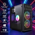 thumbnail image 2 of STGAubron Gaming PC Computer Desktop, Radeon RX 560 4G, Intel Core i7 8th up to 4.1GHz, 16G DDR4, 512GB SSD, WiFi 6, BT 5.2, RGB Fan x2, Windows 11 Home, 2 of 5