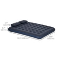thumbnail image 2 of CoSoTower Queen Size Air Mattress Camping Air Bed with 2 Pillows and Hand Pump, Blue, 2 of 7