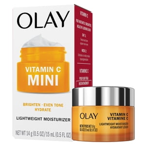 Olay Regenerist Vitamin C Face Moisturizer, Brightening Cream for Women, Trial Size, Evens Tone, Dark Spot & Hyperpigmentation Reduction, Glowing Skin Care - Niaciniamide, Lactic Acid