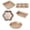 Rose Gold, variant on Nonstick Bakeware Sets Baking Pans Set Toaster Oven Trays Kitchen Baking With Pizza Pan Cake Pan Bread Loaf Box Pan Cookie Sheet
