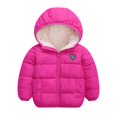 thumbnail image 1 of SYNPOS Manteau d'Hiver Épais à Capuche pour Petit Garçon Fille 4-5T, 1 of 11