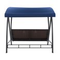 thumbnail image 2 of Flora 3-Seat Patio Swing with Canopy and Striped Accent Pillows, 2 of 9