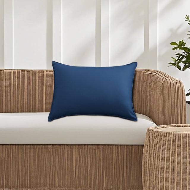 Housse de Coussin Rectangulaire Imperméable pour l'Extérieur, Moderne, Couleur Unie, Housse de Coussin Dossier pour Mobilier de Patio