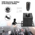 thumbnail image 1 of 6+R Simulateur USB H Levier de Vitesses pour Logitech G29 G920 Volant PC Noir, 1 of 5