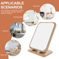 thumbnail image 3 of HLONK Vanity Desk Mirror Wooden Rotating Chic Makeup Student, 3 of 8