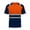 Orange, variant on Safety Reflective High Visibility Shirt for Men Hi Vis Construction Work Shirts with Short Sleeve