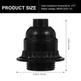 thumbnail image 2 of 3pcs Keyless E26 Light Socket Durable E26 Lamp Socket Replacement E26 Lamp Holder (US Plug), 2 of 8