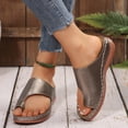 thumbnail image 3 of Mepaouo Platform Flip Flops for Women 2025 Comfortable Split Toe Arch Support Walking Dressy Sandals, 3 of 8