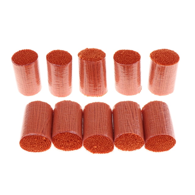 veasfak 10 Bundles Acrylic Yarn Latch Hooks Rug Crochet Yarn Pre Cut Acrylic Yarn Thread Orange