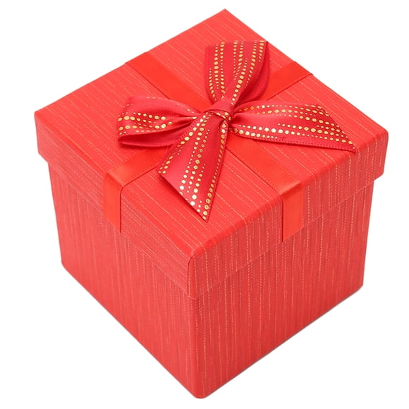 Boîtes-cadeaux avec Couvercles, Boîtes d'Emballage-cadeau Boîtes Décoratives Boîtes de Demoiselle d'Honneur Boîtes de Proposition Dégradé Boîtes-Cadeaux pour Mariage et Boîtes de Cadeaux de Fête[Rouge]