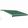 thumbnail image 1 of Outsunny Retractable Awning Manual Sun Shade Shelter Green, 1 of 10