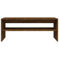 thumbnail image 2 of vidaXL Coffee Table Brown Oak 100x40x40 cm Engineered Wood, 2 of 5