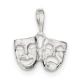 thumbnail image 1 of Sterling Silver Comedy/Tragedy Charm QC3092 (23mm x 19mm), 1 of 2