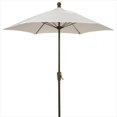 thumbnail image 1 of 9' Oct Home Patio Tilt Umbrella 8 Rib Crank White with Natural spun acrylic canopy, 1 of 1