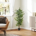 thumbnail image 4 of HOMCOM 5FT Artificial Ficus Tree for Indoor Decoration, 4 of 10