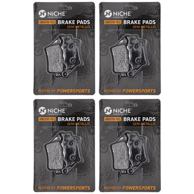Niche Rear Brake Pad Set for KTM 1125 250 Semi-Metallic Motorcycle 4 Pack 519-KPA2442D