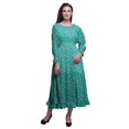 thumbnail image 1 of Bimba Robe Longue Décontractée à Volants pour Femmes, Imprimée, Taille Smockée, Florale - Xxx-Grand, 1 of 5