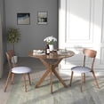 thumbnail image 1 of Costway 3 PCS Dining Table Set Modern Round Kitchen Table and Chairs Set for Dining Room, 1 of 10